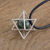 Jade pendant necklace, 'Merkaba' - Geometric Jade Pendant Necklace from Guatemala (image 2b) thumbail