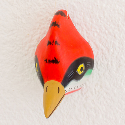 Wood mask, Woodpecker
