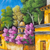 'Colonial Street' - Colorful Oil Painting of the Guatemalan City of Antigua
