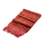 Rayon-Schal, „Russet Love“ – handgewebter Rayon-Schal mit Rückengurt in warmen Farben