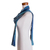 Rayon scarf, 'Smooth Breeze in Blue' - Handwoven Rayon Wrap Scarf in Blue from Guatemala (image 2e) thumbail
