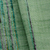 Rayon-Schal - Handgewebter grüner Rayon-Schal mit Rückengurt-Webstuhl