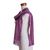 Rayon scarf, 'Mystic Maya Orchids' - Purple Rayon Backstrap Loom Handwoven Scarf (image 2f) thumbail