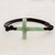 Jade pendant bracelet, 'Maya Faith in Apple Green' - Cross-Shaped Apple Green Jade Bracelet from Guatemala thumbail