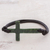 Jade pendant bracelet, 'Maya Faith in Dark Green' - Cross-Shaped Dark Green Jade Bracelet from Guatemala (image 2) thumbail