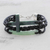 Jade pendant bracelet, 'Heavenly Cross in Dark Green' - Jade Cross Bracelet in Dark Green from Guatemala thumbail