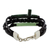 Jade pendant bracelet, 'Heavenly Cross in Dark Green' - Jade Cross Bracelet in Dark Green from Guatemala (image 2e) thumbail