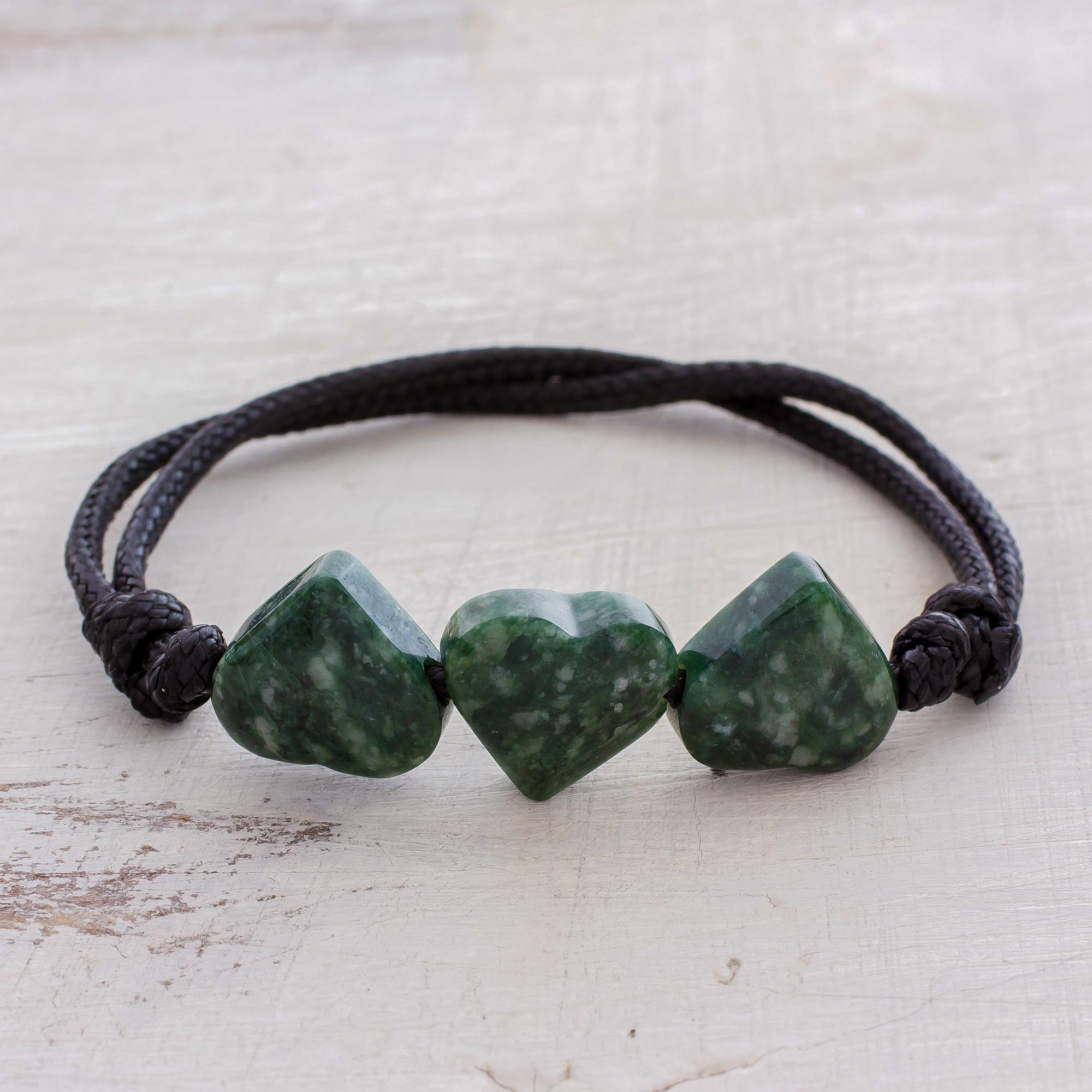 jade heart bracelet