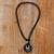 Jade pendant necklace, 'Ring of Peace' - Circular Natural Jade Pendant Necklace from Guatemala thumbail