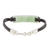 Jade pendant bracelet, 'Monolith in Light Green' - Simple Jade Pendant Bracelet in Light Green from Guatemala (image 2d) thumbail