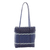 Recycled plastic shoulder bag, 'Picnic Day' - Recycled Plastic Shoulder Bag in Navy from Guatemala (image 2b) thumbail