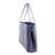 Handwoven shoulder bag, 'Navy Pattern' - Handwoven Navy Blue Shoulder Bag from Guatemala