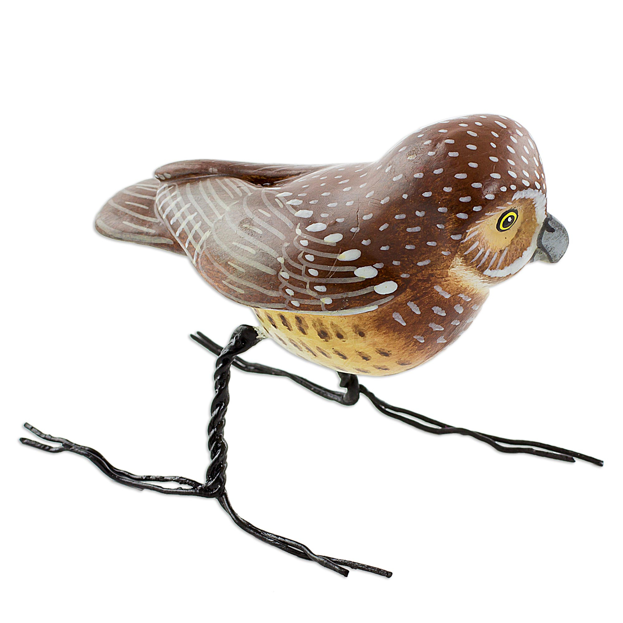 Hand Made Burrowing Owl Ceramic Bird Figurine from Guatemala ...