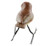 Ceramic figurine, 'Burrowing Owl' - Hand Made Burrowing Owl Ceramic Bird Figurine from Guatemala