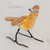 Estatuilla de cerámica - Figura de pájaro de cerámica correcaminos artesanal guatemalteco