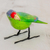 Ceramic figurine, 'Lilac-Crowned Parrot' - Guatemala Handcrafted Ceramic Lilac-Crowned Parrot Figurine (image 2) thumbail