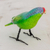 Ceramic figurine, 'Lilac-Crowned Parrot' - Guatemala Handcrafted Ceramic Lilac-Crowned Parrot Figurine (image 2b) thumbail