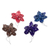 Recycled paper ornaments, 'Lovely Stars' (set of 4) - Four Recycled Paper Star Ornaments from Guatemala (image 2b) thumbail