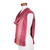 Rayon scarf, 'Sublime Elegance' - Guatemalan Hand Made Pink Striped Rayon Scarf (image 2f) thumbail