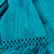 Rayon scarf, 'Lake Chichoy' - Artisan Crafted Blue Rayon Scarf from Guatemala (image 2h) thumbail