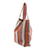 Cotton tote bag, 'Autumn Lines' - Hand Woven 100% Cotton Tote Bag with Earthtone Stripes (image 2b) thumbail