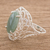 Jade cocktail ring, 'Serene Delicacy' - Guatemalan Jade and Sterling Silver Cocktail Ring (image 2b) thumbail