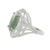 Jade cocktail ring, 'Serene Delicacy' - Guatemalan Jade and Sterling Silver Cocktail Ring (image 2c) thumbail
