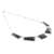 Jade pendant necklace, 'Secluded Beauty' - Modern Sterling Silver and Dark Green Jade Pendant Necklace (image 2c) thumbail