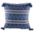 Cotton cushion cover, 'Zigzag Paths in Blue' - Zigzag Motif Cotton Cushion Cover in Blue from Guatemala
