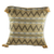 Cotton cushion cover, 'Zigzag Paths in Wheat' - Zigzag Motif Cotton Cushion Cover in Wheat from Guatemala thumbail