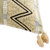 Cotton cushion cover, 'Zigzag Paths in Wheat' - Zigzag Motif Cotton Cushion Cover in Wheat from Guatemala (image 2d) thumbail