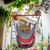 Cotton rope hammock swing chair, 'Celebration and Relaxation' (single) - Handwoven Cotton Hammock Swing from Nicaragua (image 2c) thumbail
