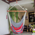 Cotton rope hammock swing chair, 'Celebration and Relaxation' (single) - Handwoven Cotton Hammock Swing from Nicaragua (image 2d) thumbail
