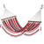 Cotton rope hammock, 'Celebration and Relaxation' (single) - Handwoven Striped Cotton Hammock (Single) from Nicaragua (image 2a) thumbail