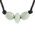 Jade pendant necklace, 'Young Energy' - Light Green Jade Beaded Pendant Necklace from Guatemala thumbail