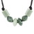 Jade pendant necklace, 'Geometric Combination' - Artisan Crafted Jade Beaded Pendant Necklace from Guatemala thumbail