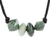 Jade pendant necklace, 'Geometry and Harmony' - Handcrafted Jade Beaded Pendant Necklace from Guatemala thumbail