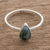 Jade single-stone ring, 'Ancient Drop' - Drop-Shaped Jade Single Stone Ring from Guatemala (image 2) thumbail