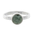 Jade single-stone ring, 'Beautiful Circle in Green' - Circular Green Jade Single Stone Ring from Guatemala thumbail