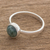Jade single-stone ring, 'Beautiful Circle in Green' - Circular Green Jade Single Stone Ring from Guatemala (image 2b) thumbail