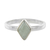 Jade single-stone ring, 'Love Rhombus in Light Green' - Rhombus Light Green Jade Single-Stone Ring from Guatemal (image 2a) thumbail