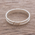 Sterling silver band ring, 'Faith in Life' - Simple Sterling Silver Band Ring Crafted in Guatemala (image 2) thumbail