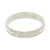 Sterling silver band ring, 'Faith in Life' - Simple Sterling Silver Band Ring Crafted in Guatemala thumbail