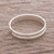 Sterling silver band ring, 'Faith in Life' - Simple Sterling Silver Band Ring Crafted in Guatemala (image 2b) thumbail