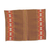 Cotton table linen set, 'Striped Paths in Chestnut' (set of 4) - Cotton Table Linen Set (4) in Chestnut from Guatemala