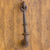 Iron door knocker, 'Rustic Home' - Rustic Iron Antiqued Copper Finish Door Knocker