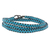 Wickelarmband aus Glasperlen - El Salvador Wickelarmband mit blauen und schwarzen Perlen