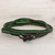Wickelarmband mit Perlen - Boho Grün und Schwarz gestreift Wickelarmband mit Handperlen