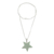 Jade pendant necklace, 'Stellar Light in Apple Green' - Jade Star Pendant Necklace in Apple Green from Guatemala (image 2d) thumbail