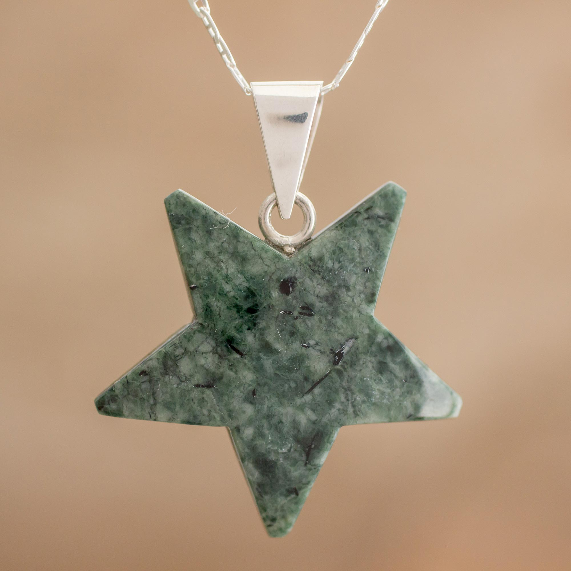 jade star pendant